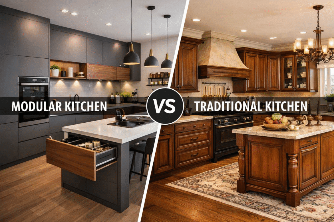 How to Choose Between a Modular Kitchen and a Traditional Kitchen