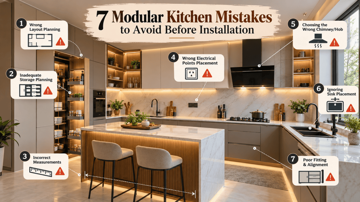 7 Modular Kitchen Mistakes to Avoid Before Installation